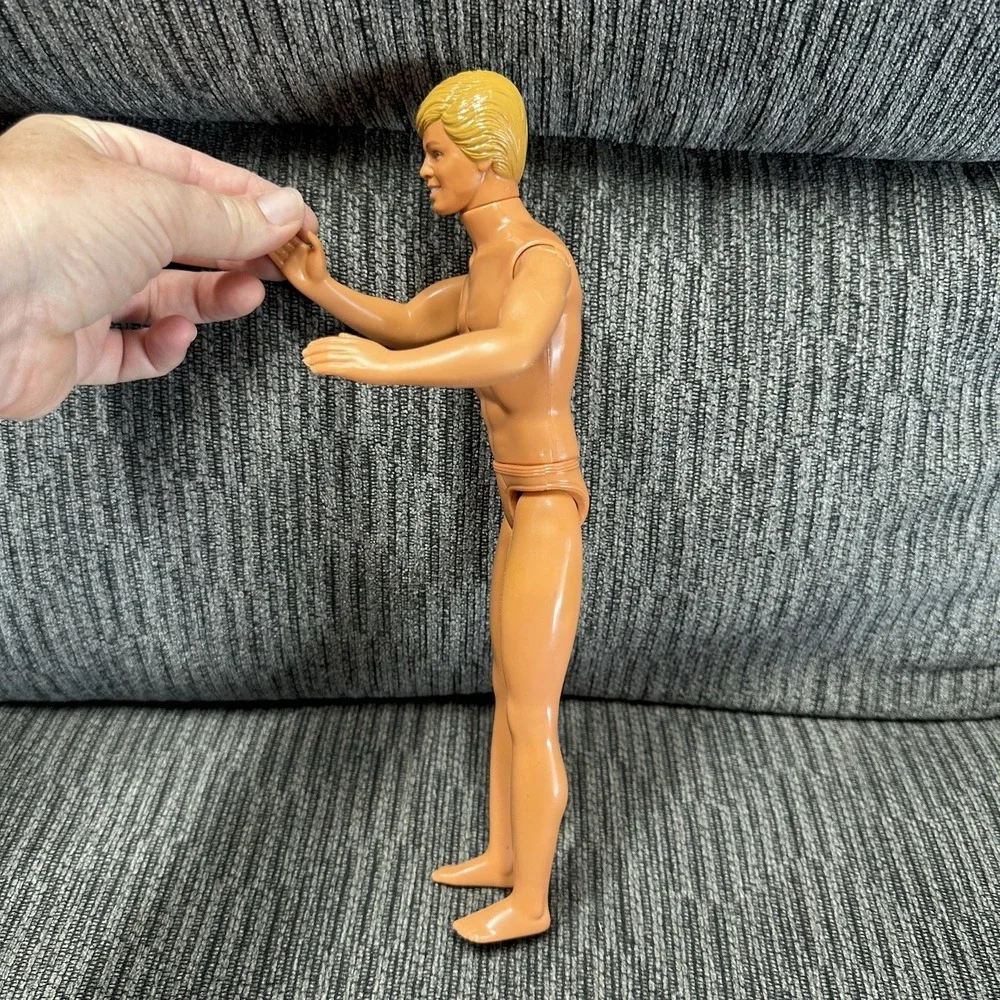 Vintage Mattel Ken Twist 'N Turn TNT Molded Hair Doll Malaysia Bent Arms Tan